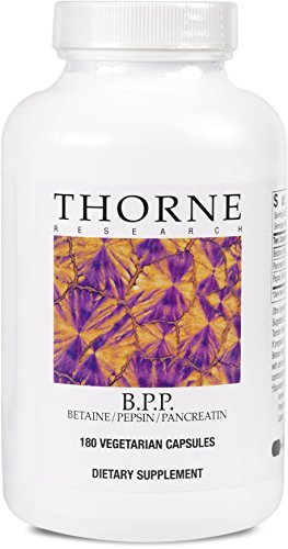 Product Cover Thorne Research - B.P.P. (Betaine/Pepsin/Pancreatin) - Comprehensive Blend of Digestive Enzymes - 180 Capsules