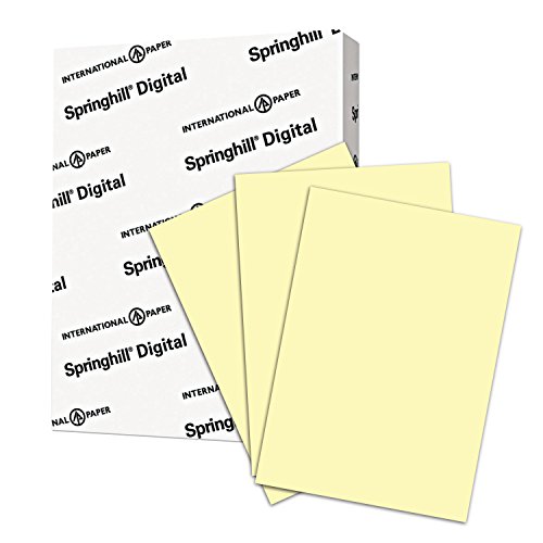 Product Cover Springhill Colored Paper, Cardstock Paper, Canary Paper, 67lb, 147gsm, 8.5 x 11, 1 Ream / 250 Sheets - Vellum Card Stock, Thick Paper (036000R)