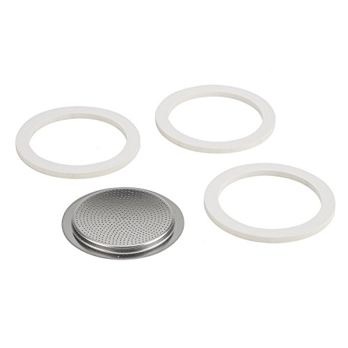 Product Cover Bialetti Stainless Steel Gasket Filter Plate Replacement Parts, 6-Cup Venus, Musa, Kitty