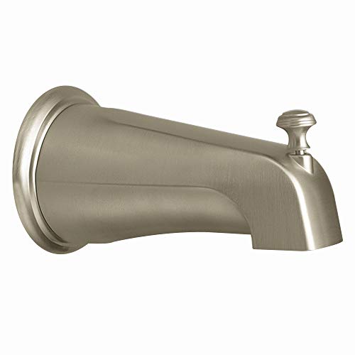 Product Cover Moen 3808BN Kingsley Replacement Tub Diverter Spout 1/2-Inch Slip Fit Connection, Brushed Nickel