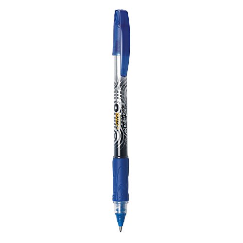 Product Cover BIC Roller Glide Deco Roller Ball Pen, Fine Point (0.7mm), Blue, 12-Count
