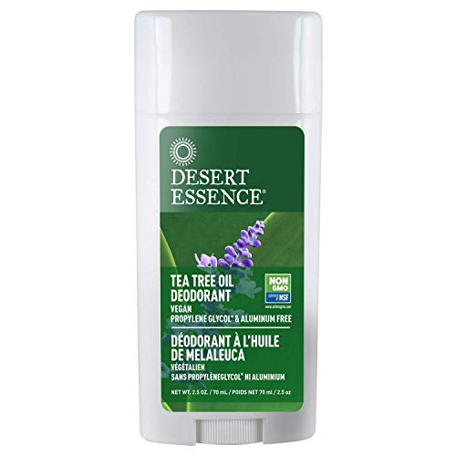 Product Cover Desert Essence Tea Tree Oil Deodorant - 2.5 Oz - Long Lasting - Propylene Glycol & Aluminum Free - Neem, Lavender, Chamomile - Neutralizes Odor - Citrus Scent - Skin Protection - Antiseptic