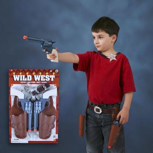 Product Cover Deluxe Wild Wild West Set - Western Sheriff Cowboy Pistol 6 Pc. Set
