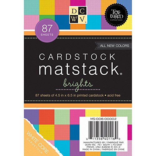 Product Cover DCWV Cardstock Stack, Match Makers Brights, 87 Sheets, 4-1/2 x 6-1/2 inches