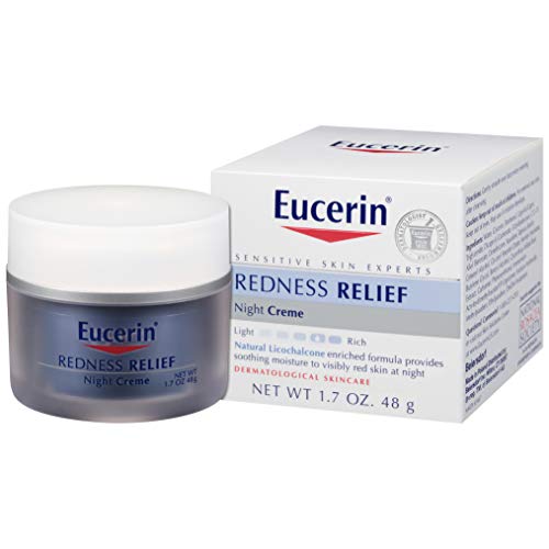 Product Cover Eucerin Redness Relief Night Creme - Gently Hydrates To Reduce Redness-Prone Skin At Night - 1.7 oz Jar