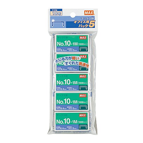 Product Cover 5 pieces No. 10 No.10-1M Max staples (japan import)