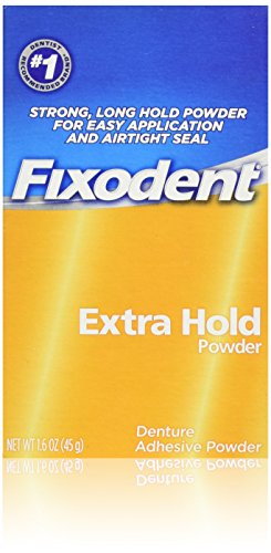 Product Cover Fixodent Extra Hold Denture Adhesive Powder 1.6 Oz