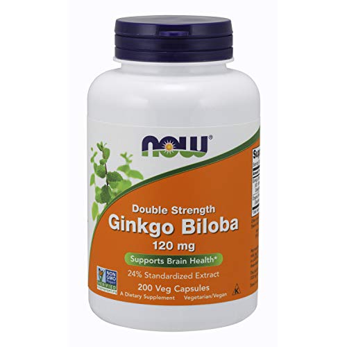 Product Cover NOW Supplements, Ginkgo Biloba 120 mg, 200 Veg Capsules