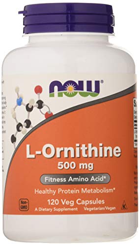 Product Cover NOW Supplements, L-Ornithine 500 mg, 120 Veg Capsules
