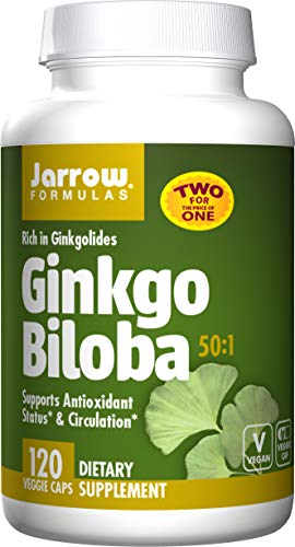 Product Cover Ginkgo Biloba 50:1 by Jarrow Formulas - 120 capsule, 120 mg
