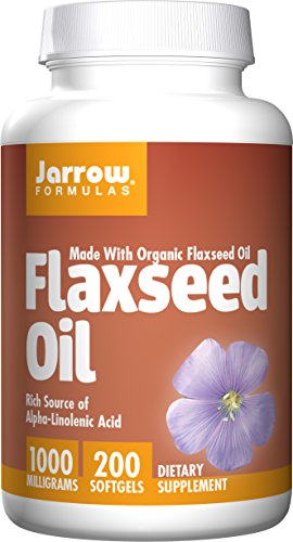 Product Cover Jarrow Formulas Flaxseed Oil, Supports Cardiovascular Health, 1000 mg, 200 Softgels
