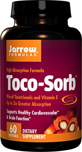 Product Cover Jarrow Formulas Toco-Sorb, Supports Healthy Cardiovascular & Brain Function, 60 Softgels