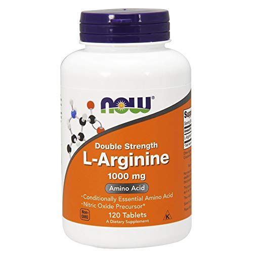 Product Cover NOW Supplements, L-Arginine 1,000 mg, Nitric Oxide Precursor*, Amino Acid, 120 Tablets