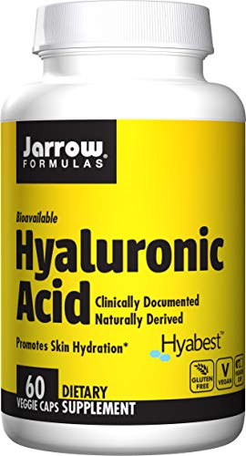 Product Cover Jarrow Formulas Hyaluronic Acid, Provides Matrix for Skin Hydration and Skin Repair, 120 mg, 60 Veggie Capsules