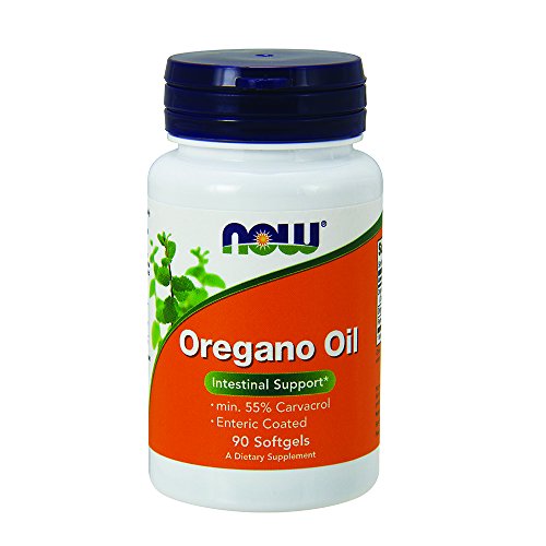 Product Cover NOW Supplements, Oregano Oil with Ginger and Fennel Oil, Enteric Coated, 90 Softgels