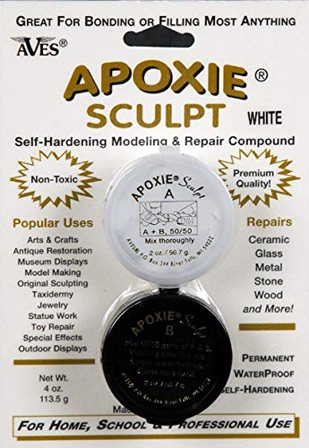 Product Cover Apoxie Sculpt 1/4 lb. White, 2 Part Modeling Compound (A & B)