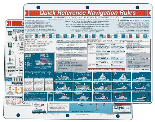 Product Cover Davis Instruments Navigation Rules Quick Reference Card