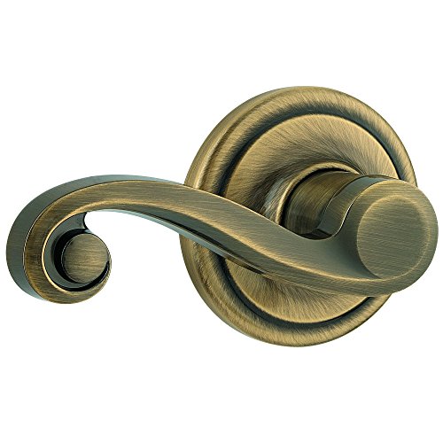 Product Cover Kwikset Lido Left-Handed Half-Dummy Lever in Antique Brass