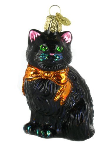 Product Cover Old World Christmas Ornaments: Halloween Kitty Glass Blown Ornaments for Christmas Tree
