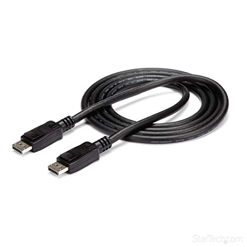 Product Cover StarTech.com DISPLPORT6L DisplayPort Cable - 6 ft / 2m - 4K DisplayPort 1.2 Cable - DP to DP Cable