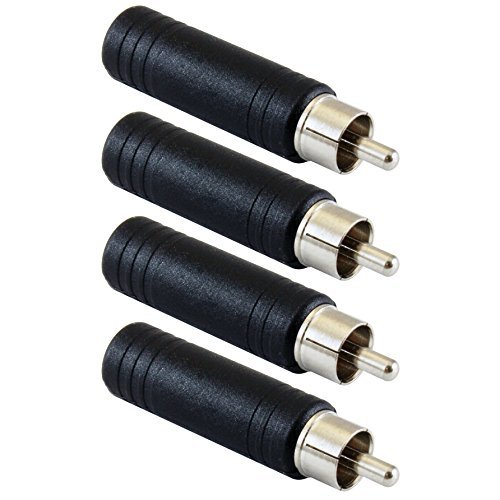 Product Cover GLS Audio Molded 1/4 Female to RCA Male Adapter - 4 Pack