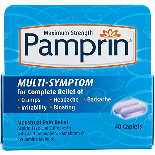 Product Cover Pamprin Menstrual Pain Relief Maximum Strength Multi-Symptom, 40 Caplets