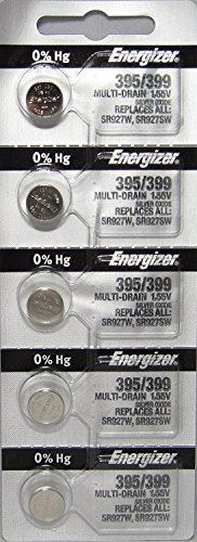 Product Cover Energizer 395/399 Silver Oxide 5 Batteries (SR927W / SR927SW)