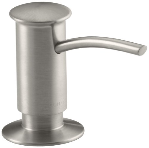 Product Cover KOHLER K-1895-C-Vs Soap or Lotion Dispenser with Contemporary Design (Clam Shell Packed), Vibrant Stainless