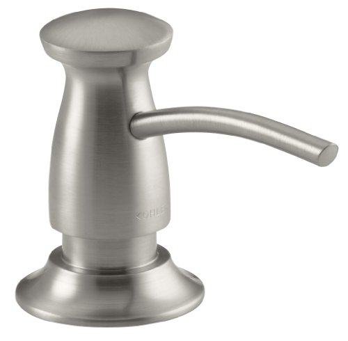 Product Cover KOHLER K-1893-C-Vs Soap or Lotion Dispenser with Transitional Design (Clam Shell Packed), Vibrant Stainless