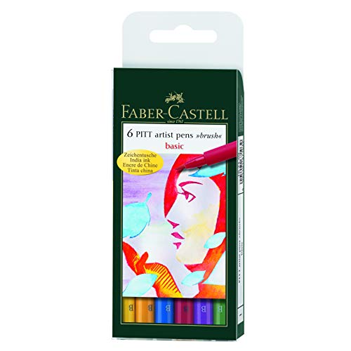 Product Cover Faber-Castel PITT Artist Brush Pens, Basic, 6-Pack
