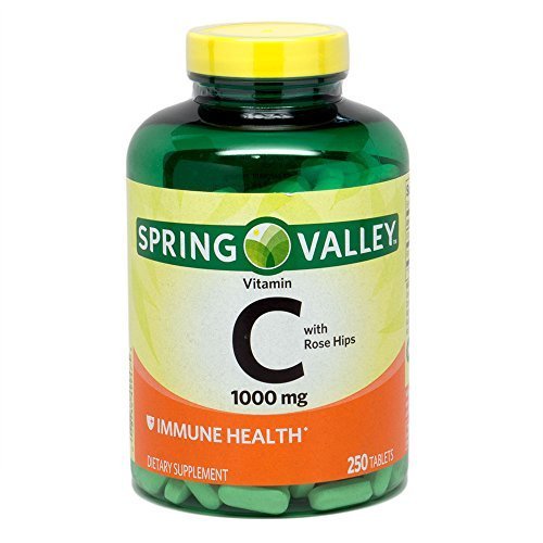 Product Cover Spring Valley - Vitamin C with Rose Hips 1000 mg, 250 Tablets