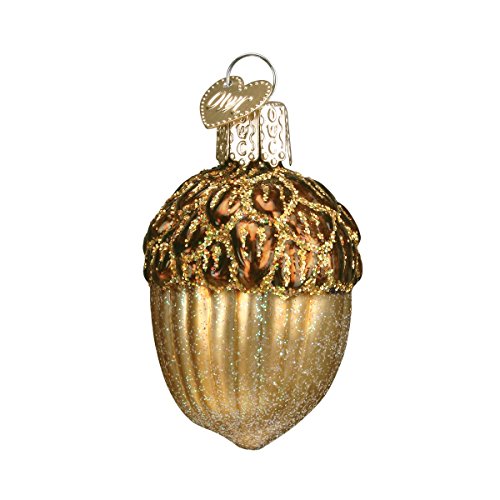 Product Cover Old World Christmas Glass Blown Ornaments for Christmas Tree Acorn