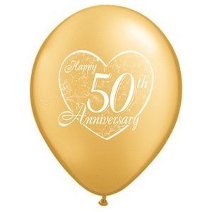 Product Cover (12) 50th Anniversary Latex Balloons 11