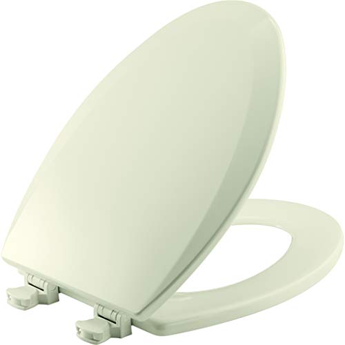 Product Cover BEMIS 1500EC 346 Toilet Seat with Easy Clean & Change Hinges, ELONGATED, Durable Enameled Wood, Biscuit/Linen