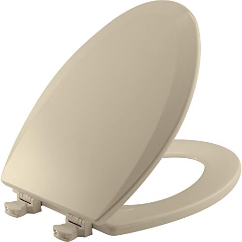 Product Cover BEMIS 1500EC 006 Toilet Seat with Easy Clean & Change Hinges, ELONGATED, Durable Enameled Wood, Bone