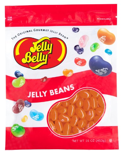Product Cover Jelly Belly Sunkist Orange Jelly Beans - 1 Pound (16 Ounces) Resealable Bag - Genuine, Official, Straight from the Source
