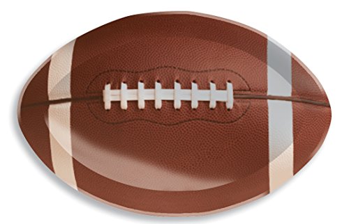 Product Cover Creative Converting Football Shaped Plastic Tray, 17
