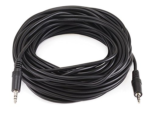 Product Cover Monoprice 100647 50-Feet 3.5mm Stereo Plug/Plug M/M Cable, Black