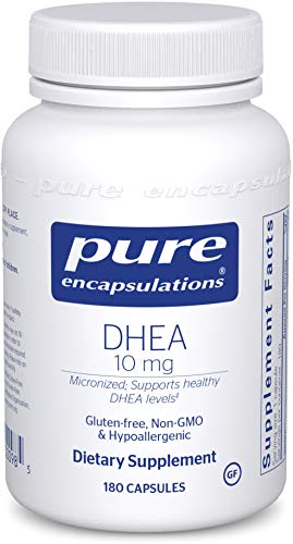 Product Cover Pure Encapsulations - DHEA (Dehydroepiandrosterone) 10 mg - Micronized Hypoallergenic Supplement - 180 Capsules