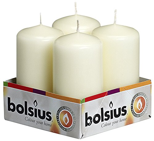 Product Cover Bolsius Ivory Pillar Candles 2X4 inches by Bolsius