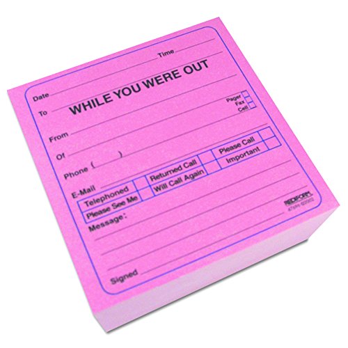 Product Cover Rediform 47696 While You Were Out Self-Sticking Mega Message Cube, 4 x 4, 512 Forms