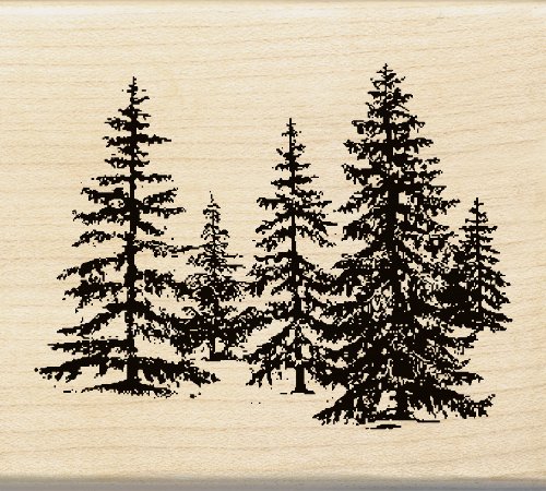 Product Cover Inkadinkado 96488 Stand of Pines Wood Stamp