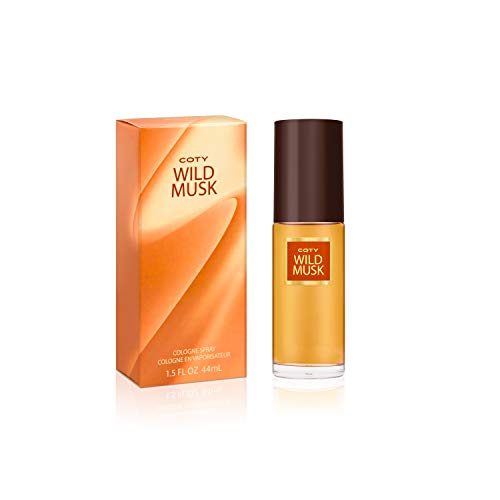 Product Cover Coty Wild Musk Cologne Spray 1.5 Ounce Women's Fragrance in a Musky Floral Scent Great Gift for Cologne or Perfume Lovers