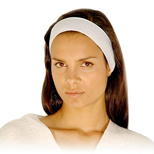 Product Cover Disposable Headbands - APPEARUS Stretch Cotton Cloth Spa Facial Headband (48 Count)
