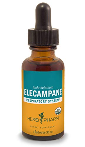 Product Cover Herb Pharm Certified Organic Elecampane Extract for Respiratory System Support - 1 Ounce