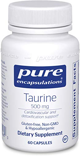 Product Cover Pure Encapsulations - Taurine 500 mg - Hypoallergenic Supplement to Support Brain, Heart, Gallbladder, Eyes, and Vascular System* - 60 Capsules