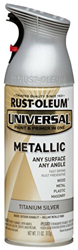 Product Cover Rust-Oleum Available 245220 Universal All Surface Spray Paint, 11 oz, Metallic Titanium Silver