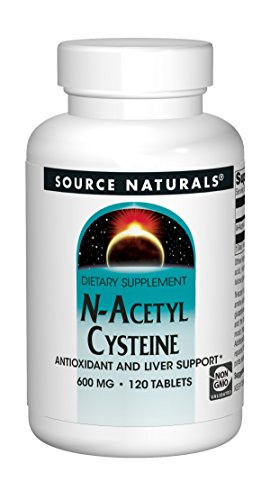 Product Cover Source Naturals N-Acetyl Cysteine 600mg Powerful Antioxidant Protection - Pure Enzymes - 120 Tablets