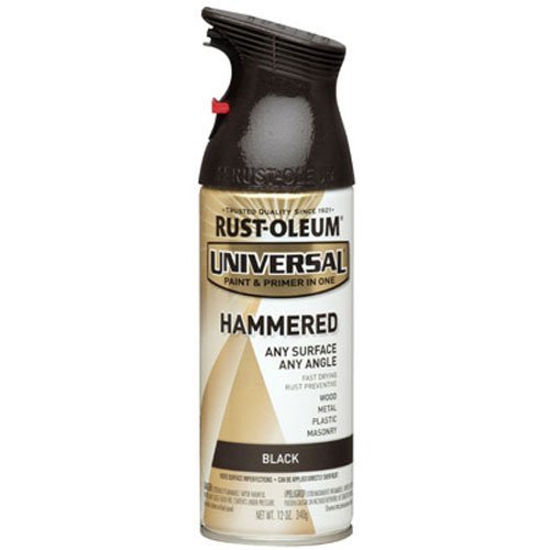 Product Cover Rust-Oleum 245217 Universal All Surface Spray Paint, 12 oz, Hammered Black