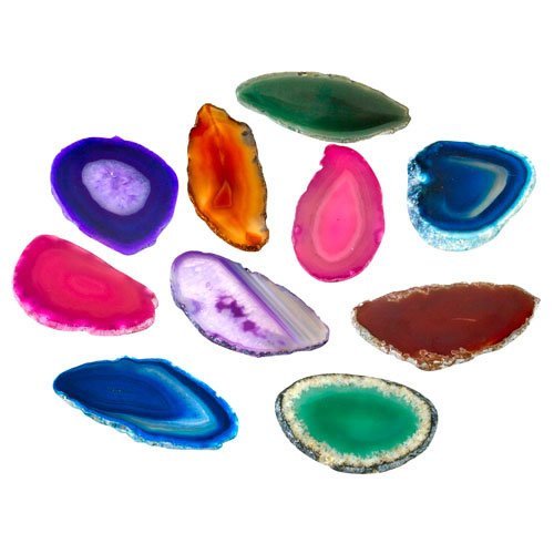 Product Cover Agate Light Table Slices (set of 12) by None